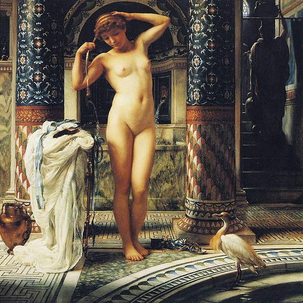 Sir Edward john poynter,bt.,P.R.A Diadumene, Dimensions and material of painting oil painting picture